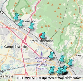 Mappa Piazza Vittorio Veneto, 50019 Sesto Fiorentino FI, Italia (6.336)