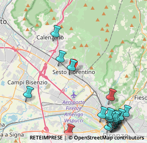 Mappa Largo Cinque Maggio, 50019 Sesto Fiorentino FI, Italia (6.4255)