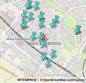 Mappa Piazza Vittorio Veneto, 50019 Sesto Fiorentino FI, Italia (0.5185)