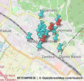 Mappa Piazza Vittorio Veneto, 50019 Sesto Fiorentino FI, Italia (0.493)