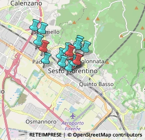 Mappa Piazza Vittorio Veneto, 50019 Sesto Fiorentino FI, Italia (1.11188)