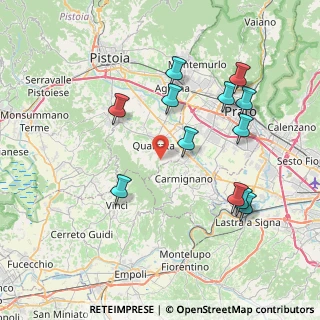 Mappa Via Fontemorana e Spazzavento, 51039 Quarrata PT, Italia (8.23417)