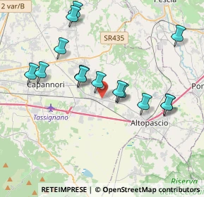 Mappa Via Diaccio, 55016 Porcari LU, Italia (3.96643)