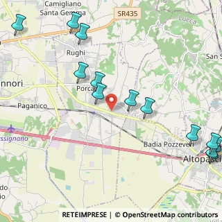 Mappa Via Diaccio, 55016 Porcari LU, Italia (2.89)