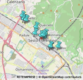 Mappa Via Amedeo Barducci, 50019 Sesto Fiorentino FI, Italia (1.27692)