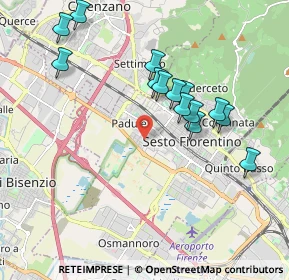Mappa Via Alcide de Gasperi, 50019 Sesto Fiorentino FI, Italia (1.905)