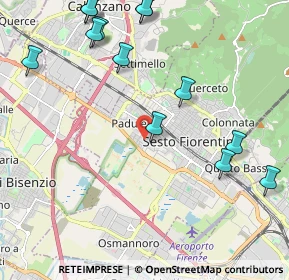 Mappa Via Alcide de Gasperi, 50019 Sesto Fiorentino FI, Italia (2.68538)