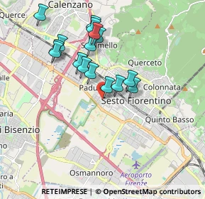 Mappa Via A. de Gasperi, 50019 Sesto Fiorentino FI, Italia (1.72938)