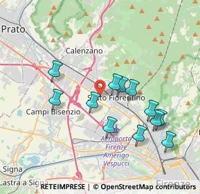 Mappa Via Alcide de Gasperi, 50019 Sesto Fiorentino FI, Italia (3.65333)