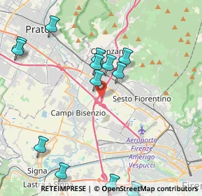 Mappa Centro Direzionale Autosole In Entrata, 50019 Sesto Fiorentino FI, Italia (5.11286)