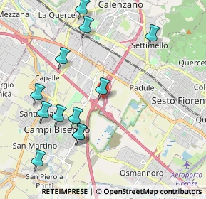 Mappa Centro Direzionale Autosole In Entrata, 50019 Sesto Fiorentino FI, Italia (2.31667)