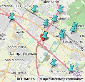 Mappa Centro Direzionale Autosole In Entrata, 50019 Sesto Fiorentino FI, Italia (2.17692)