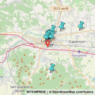 Mappa Via Stefano Tofanelli, 55100 Lucca LU, Italia (2.50091)
