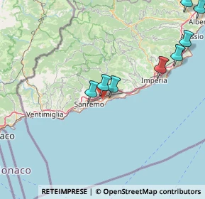 Mappa Bussana, 18038 Taggia IM, Italia (33.14333)