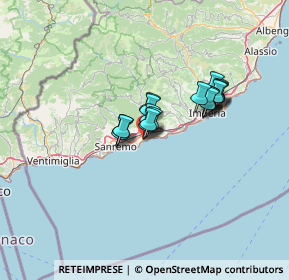 Mappa Via Nazario Sauro, 18018 Taggia IM, Italia (9.30684)