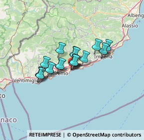 Mappa Via A. Blengino, 18018 Taggia IM, Italia (8.6205)