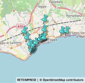 Mappa Via Nazario Sauro, 18018 Taggia IM, Italia (1.14944)