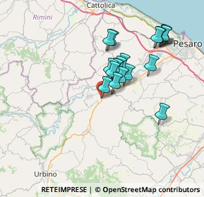 Mappa Via Pietro Nenni, 61020 Vallefoglia PU, Italia (6.31684)