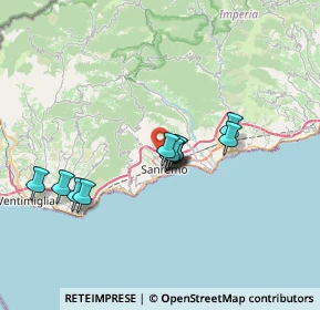 Mappa Strada Valloni, 18038 Sanremo IM, Italia (5.7425)