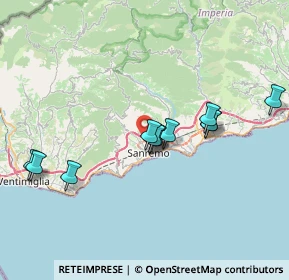 Mappa Strada Valloni, 18038 Sanremo IM, Italia (6.685)