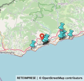 Mappa Strada Valloni, 18038 Sanremo IM, Italia (4.78455)