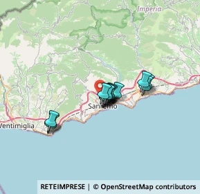 Mappa Strada Valloni, 18038 Sanremo IM, Italia (4.25125)