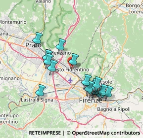 Mappa Via Armando Diaz, 50019 Sesto Fiorentino FI, Italia (7.09053)