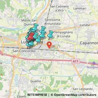 Mappa Via per Corte Stella, 55100 Lucca LU, Italia (1.722)