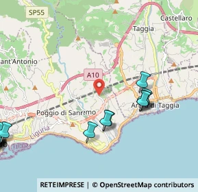 Mappa Strada Bussana Vecchia, 18038 Sanremo IM, Italia (3.5105)