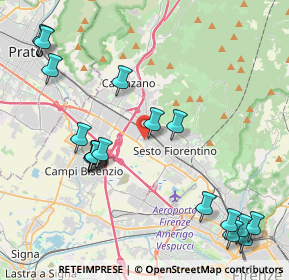 Mappa Piazza dei Macchiaioli, 50019 Sesto Fiorentino FI, Italia (5.06389)