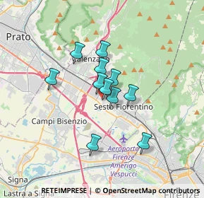 Mappa Piazza dei Macchiaioli, 50019 Sesto Fiorentino FI, Italia (2.40818)