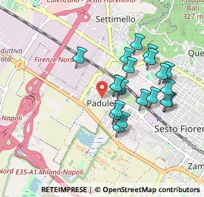 Mappa Piazza dei Macchiaioli, 50019 Sesto Fiorentino FI, Italia (0.8225)