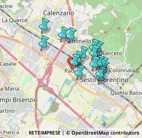 Mappa Piazza San Bartolomeo, 50019 Sesto Fiorentino FI, Italia (1.34941)