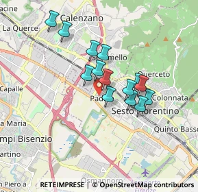 Mappa Piazza San Bartolomeo, 50019 Sesto Fiorentino FI, Italia (1.40071)