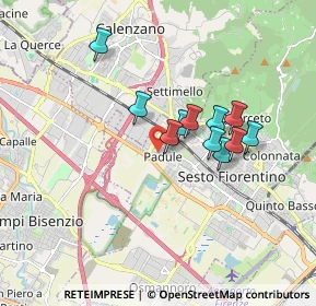 Mappa Piazza San Bartolomeo, 50019 Sesto Fiorentino FI, Italia (1.38727)