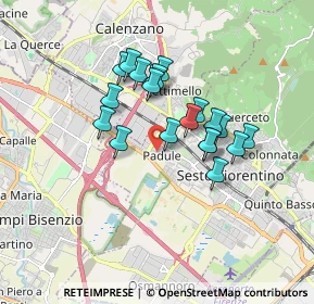 Mappa Piazza San Bartolomeo, 50019 Sesto Fiorentino FI, Italia (1.4155)