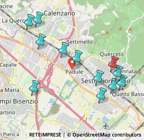 Mappa Piazza San Bartolomeo, 50019 Sesto Fiorentino FI, Italia (2.20167)