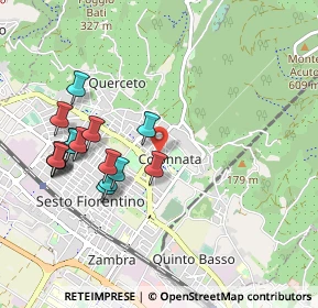 Mappa Via G. Cerreti, 50019 Sesto Fiorentino FI, Italia (1.0225)