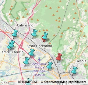 Mappa Via G. Cerreti, 50019 Sesto Fiorentino FI, Italia (5.17091)