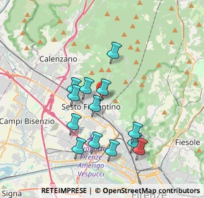 Mappa Via G. Cerreti, 50019 Sesto Fiorentino FI, Italia (3.39846)