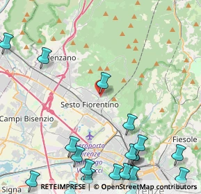 Mappa Via G. Cerreti, 50019 Sesto Fiorentino FI, Italia (6.677)