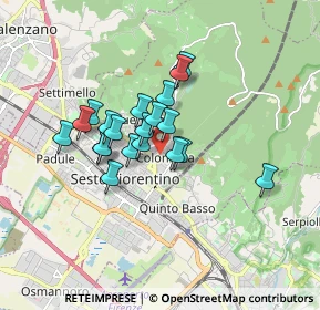 Mappa Via G. Cerreti, 50019 Sesto Fiorentino FI, Italia (1.294)