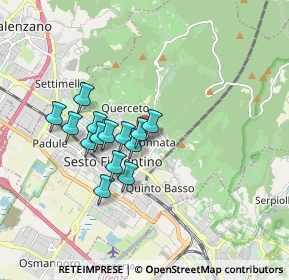 Mappa Via G. Cerreti, 50019 Sesto Fiorentino FI, Italia (1.41)