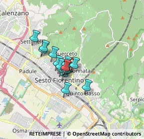 Mappa Via Leonardo Fibonacci, 50019 Sesto Fiorentino FI, Italia (1.06813)