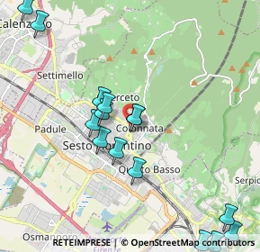 Mappa Via Leonardo Fibonacci, 50019 Sesto Fiorentino FI, Italia (2.412)