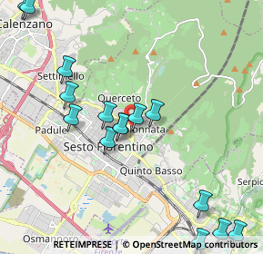 Mappa Via Leonardo Fibonacci, 50019 Sesto Fiorentino FI, Italia (2.45933)