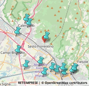 Mappa Via Leonardo Fibonacci, 50019 Sesto Fiorentino FI, Italia (5.55)