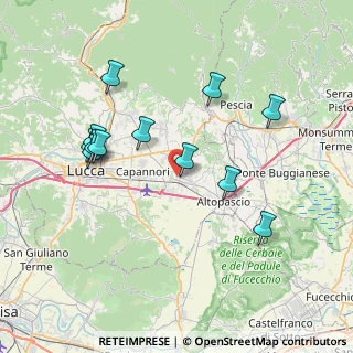 Mappa 55016 Lucca LU, Italia (7.80667)
