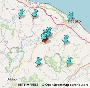 Mappa Via Serra, 61020 Vallefoglia PU, Italia (6.22636)