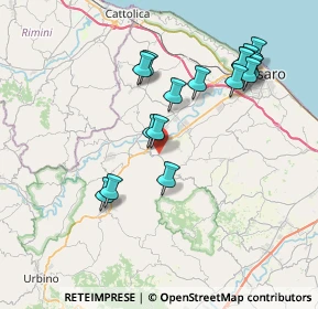 Mappa Via Serra, 61020 Vallefoglia PU, Italia (7.82647)
